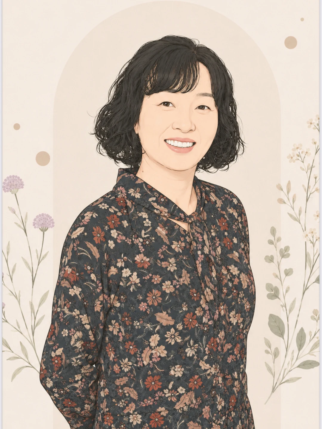 김영화 권사 간증에 실린 초상화