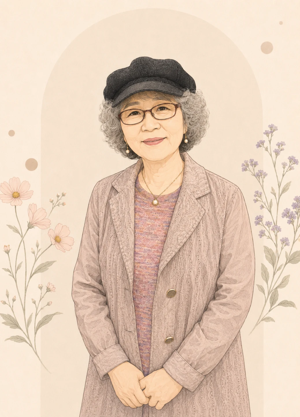 우봉희 권사 간증에 실린 초상화