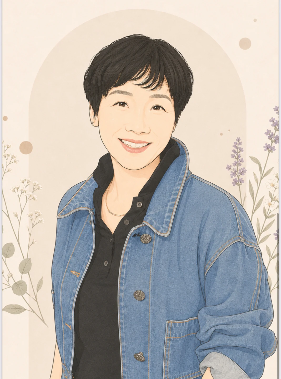 윤홍숙 권사 간증에 실린 초상화