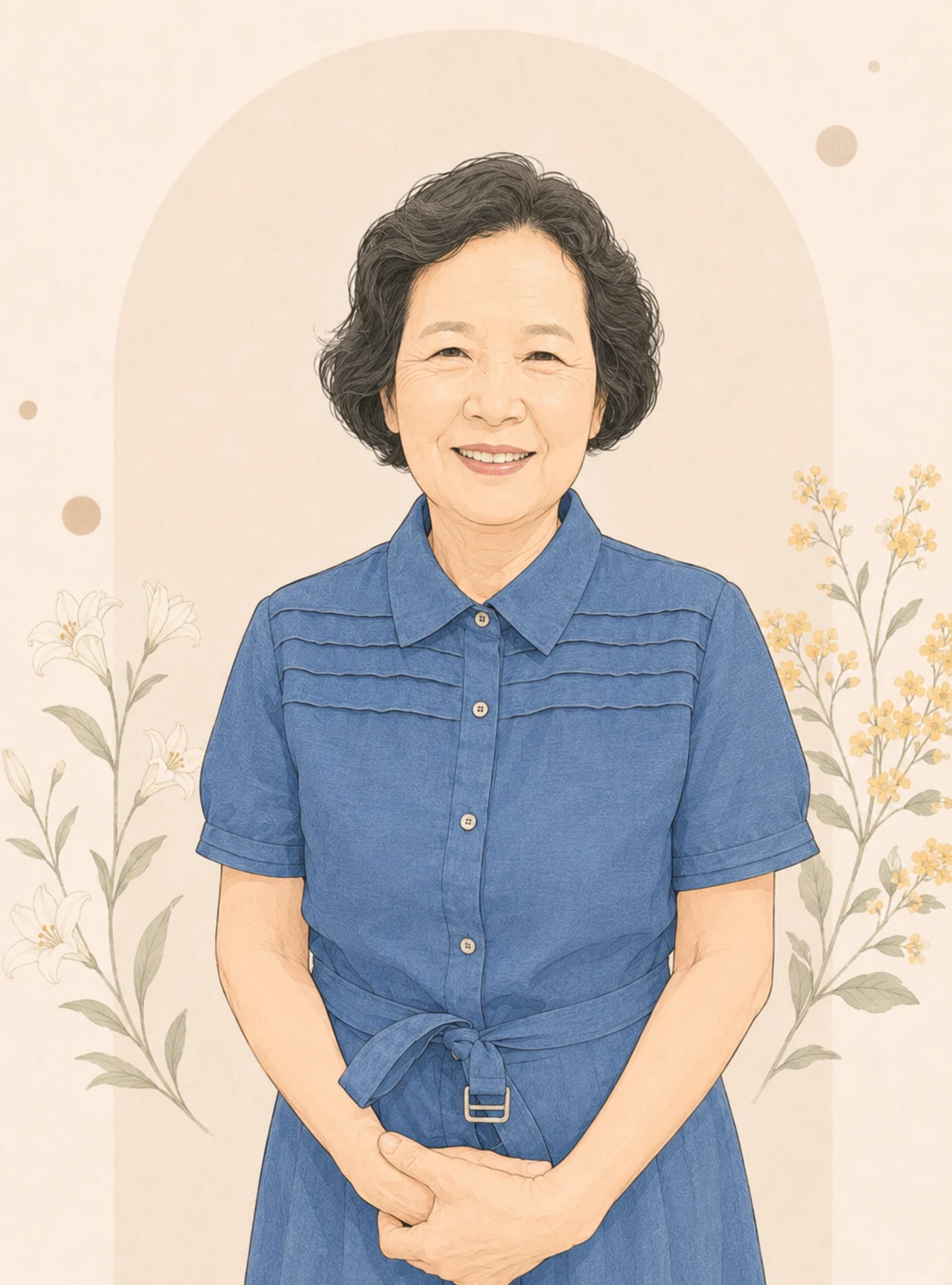 유성옥 권사 간증에 실린 초상화
